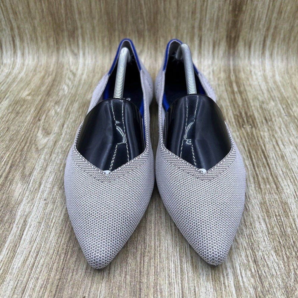 Rothys The Point Flax Birdseye Gray Slip On Balle… - image 2